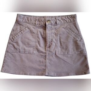American Eagle Hi-Rise A-Line Corduroy Skirt - Size 10 Lavender